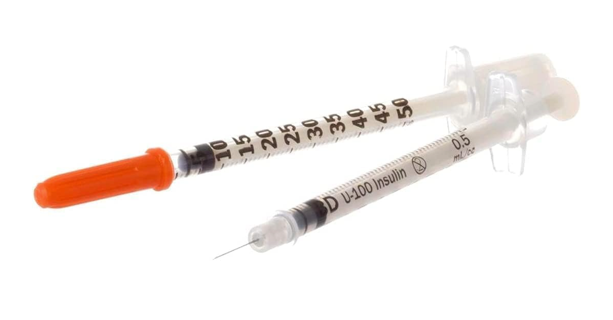 BD Micro-FineTM+ U100 Insulin Syringe 0.5ml 30G x 8mm - Pack of 10