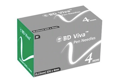 Viva Insulin Pen Needles 32G/4mm 90 pieces